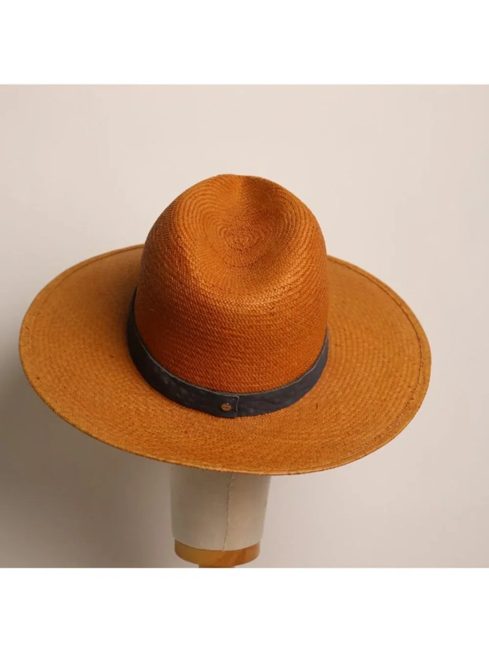 Janessa Leone Panton Short Brim Panama Straw Hat